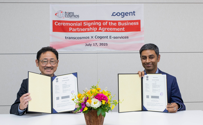 transcosmos dan Cogent menjalin kemitraan strategis di bidang bisnis contact center