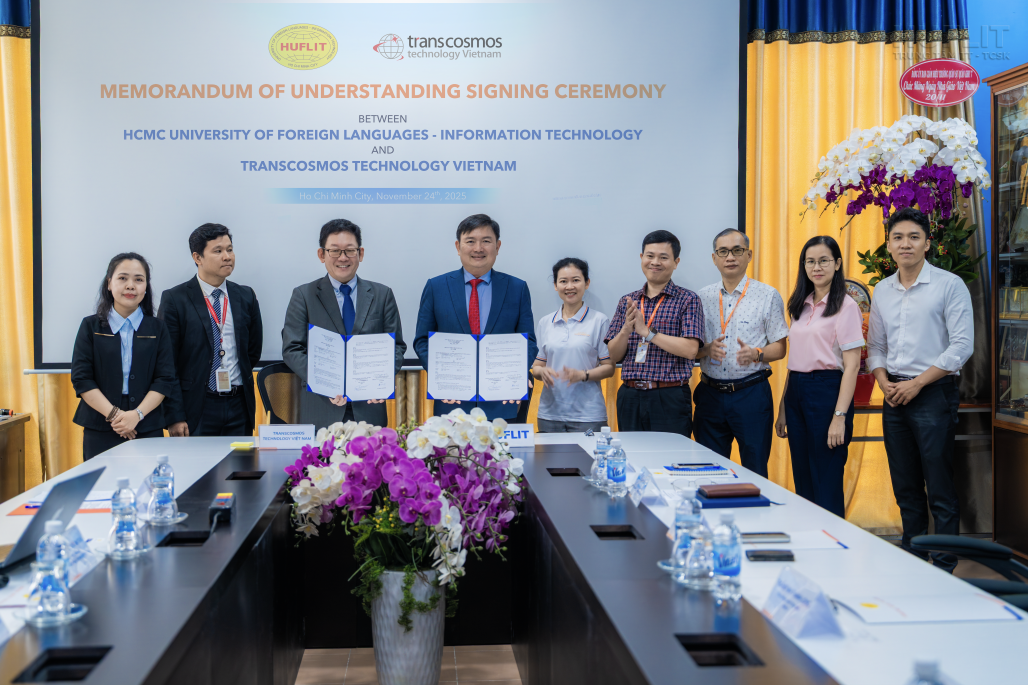 Anak perusahaan pengembangan sistem transcosmos di Vietnam menandatangani MoU dengan Ho Chi Minh City University of Foreign Languages and Information Technology (HUFLIT)